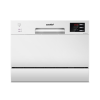 COMFEE' 2026 New Upgraded Table Top Dishwasher with 6 Place Settings. Mini Countertop Dishwasher for Small Families. Couples. LED display. Delay Start. 47dB Quiet Noise. White