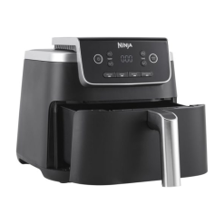 Ninja Air Fryer PRO 4.7L. Single Drawer. 4-in-1. Air Fry. Roast. Reheat. Dehydrate. Cooks 1-2 Portions. Digital. Cook From Frozen. Non-Stick Drawer & Crisper Basket. 2000W. Black AF140UKBRN