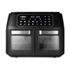 Tower T17102 Vortx Vizion Dual Compartment Air Fryer Oven with Digital Touch Panel. 11L. Black