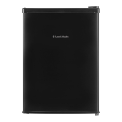 Russell Hobbs Table Top Larder Mini Fridge 66L Capacity. Reversible Door & Adjustable Feet. 0 to 8 Degrees Manual Temperature Control. Black RH67TTLF0E1B