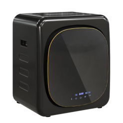 HOMCOM 4kg Vented Tumble Dryer with Deodorize. Smart Mode. 800W Compact Tumble Dryer with Stainless Steel Tub. Front Load. for Flat. Home. RVs. Black