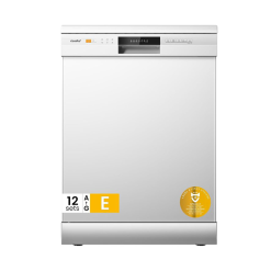 COMFEE' Dishwasher Freestanding with 13 Place Settings. New Upgraded Full Size Dishwasher 60cm Width. CDWPF1301PWD-UK. Auto Door Open Drying. Quick Wash. Hygiene Wash. Delay Start. Half Load -White