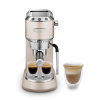 De'Longhi Dedica Arte EC885.​BG. Traditional Barista Pump Espresso Machine. Manual Coffee Machine. My LatteArt Steam Wand. Compact Design 15cm Wide. Fit Mug Up to 13cm. Beige