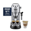 De'Longhi Dedica Style. Traditional Pump Espresso Machine. Coffee and Cappuccino Maker. EC685M. Silver