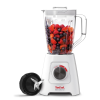 Tefal Blendforce II Blender. 2L Plastic Jug. 1.25L Effective Capacity. 600W. 4 Removable Stainless Steel Blades. Smoothie. Ice Crush. 2 Speeds + Pulse. Kitchen Shakes Maker. White. BL420140