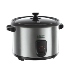 Russell Hobbs Electric Rice Cooker & Steamer - 1.8L (10 cup) Keep warm function. Removable non stick bowl. Easy to clean. Steamer basket. measuring cup & spoon inc. Energy saving. 700W. 19750