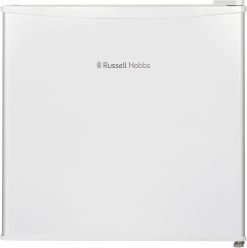 Russell Hobbs Table Top Larder Mini Fridge 43 Litre Capacity. Reversible Door & Adjustable Feet. Small Fridge. Manual Temperature Control. Ice Box. White RHTTF0E1W