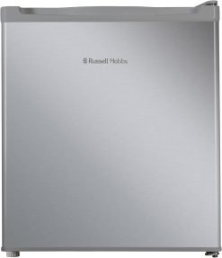 Russell Hobbs Table Top Larder Mini Fridge 40L Capacity. Quiet Running 39DB. Reversible Door. 0 to 8 Degrees Manual Temperature Control. Stainless Steel Effect RHTTLF2E1SS