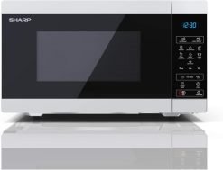 SHARP YC-MS252AU-W 25 Litre 900W Digital Microwave. 11 power levels. ECO Mode. defrost function. LED cavity light - White
