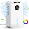 Dehumidifier. 2500ML Dehumidifiers for Home. Quiet Dehumidifiers for Drying Clothes with Drainage Hose.Auto-Defrost|LED Light|Auto-off.Bathroom Dehumidifier for Wardrobe Basement Garage RV