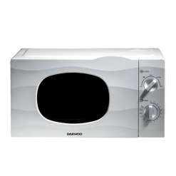 Daewoo 20L. 700W Microwave |Auto Defrost Function |5 Power Settings | 35 Minute Timer Dial | Glass Turntable | - White Wave