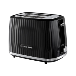 Russell Hobbs Eden 2 Slice Toaster (6 Browning settings. High lift feature. Frozen. reheat. cancel functions. Removable crumb tray. 800W. Black) 27371
