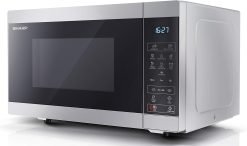 SHARP YC-MS252AU-S 25 Litre 900W Digital Microwave. 11 power levels. ECO Mode. defrost function. LED cavity light - Silver