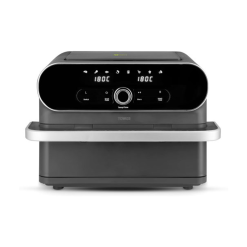 Tower T17200 Elite Flexi-Drawer Air Fryer with Divider. Vortx Cooking Technology. Digital Control Panel. 8 Cooking Presets. 1700W. Graphite
